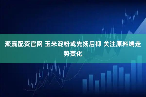 聚赢配资官网 玉米淀粉或先扬后抑 关注原料端走势变化